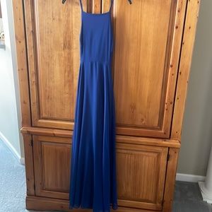 Lulus Small Navy Blue Maxi long dress